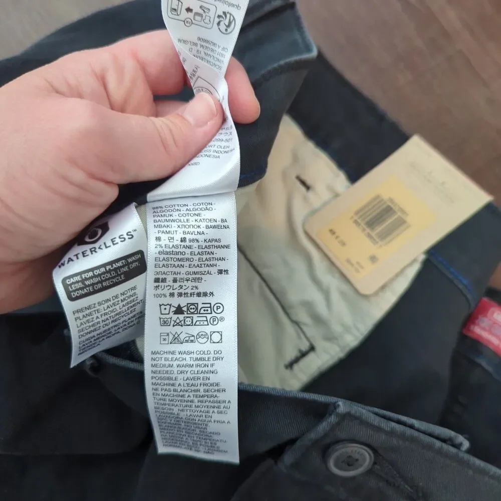 Levi's NWT Men's Black XX Chino Standard Taper Pants Big & Tall Size 48x28